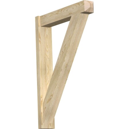 Ekena Millwork Traditional Rough Sawn Craftsman Outlooker, Douglas Fir, 6"W x 30"D x 42"H OUT06X30X42TRA04RDF